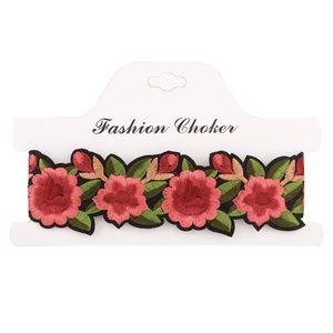 Jewelry - Bohemian Printed Flower Embroidery Choker Necklace Jewelry - Bohemian Printed Flower Embroidery Choker Necklace